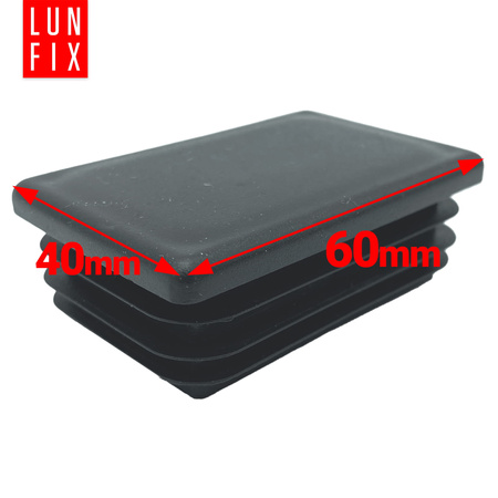 Zátka na sloupek 40x60 černá 10ks.