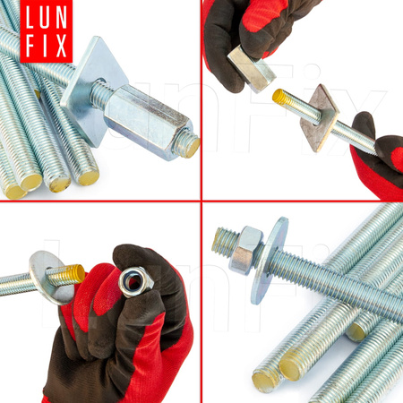 Závitová tyč M8 pozinkovaná 1000 mm 8.8 10ks.