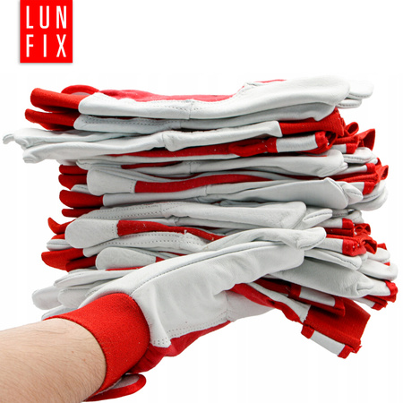 Pracovní rukavice s protiskluzovou manžetou, kůže vel. 10-XL 1 pár