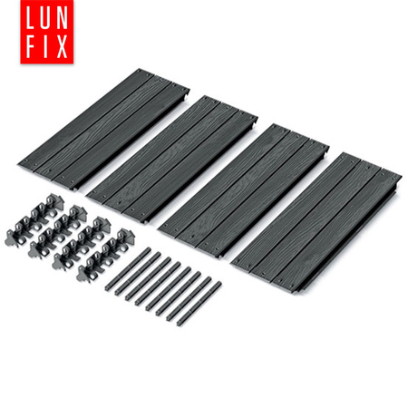 Zahradní záhon 75x75x25cm antracit pro zeleninu