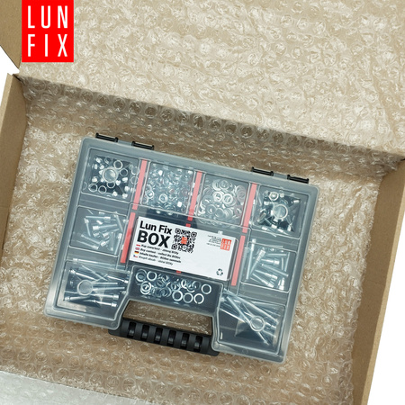 Sada válcových šroubů, matic a podložek M5 300 kusů