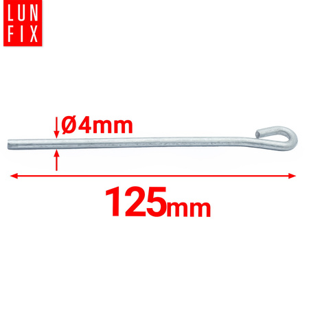 Drát s okem 125 cm sádrokarton 50ks.