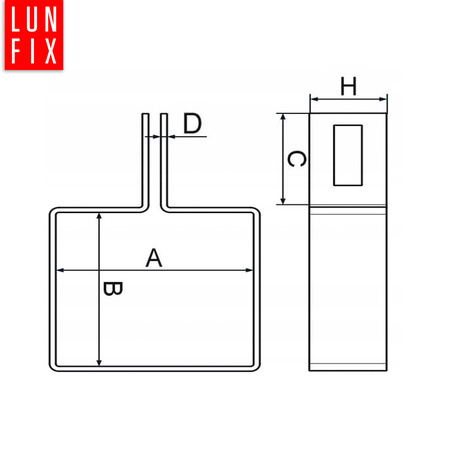 Příchytka plotového panelu koncová 40x60mm zelená