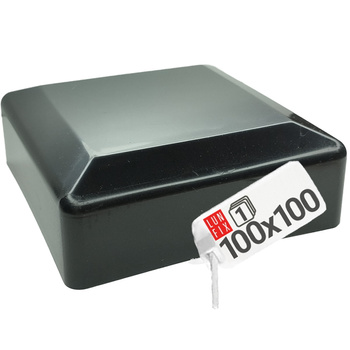 Čepička PVC na sloupek 100x100 mm černá 1ks.