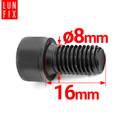 Imbusový šroub M8 16mm černý pozink DIN 912 třída 8.8 10 ks.