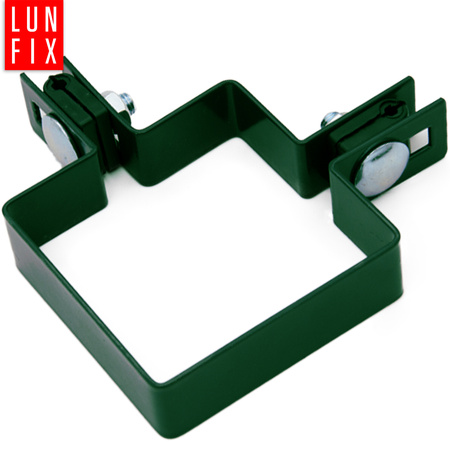 Příchytka plotového panelu rohová 80x80mm zelená