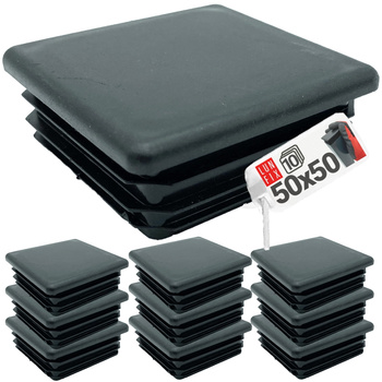 Zátka na sloupek 50x50 černá 10ks.