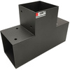 Spojka trámů T 120x120mm čtvercová podpora na hranoly 3 konci