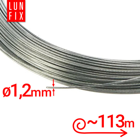 Vázací drát pozinkovaný měkký 1,2mm 1 kg