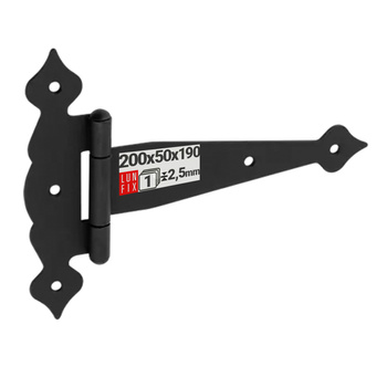 Dekorativní závěs černý 200x50x190x2,5 1ks.