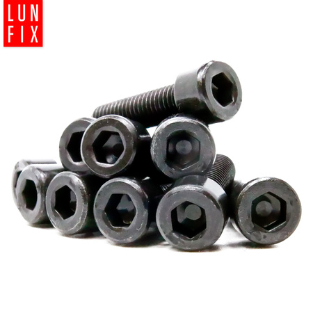 Imbusový šroub M6 25mm černý pozink DIN 912 třída 8.8 10 ks.