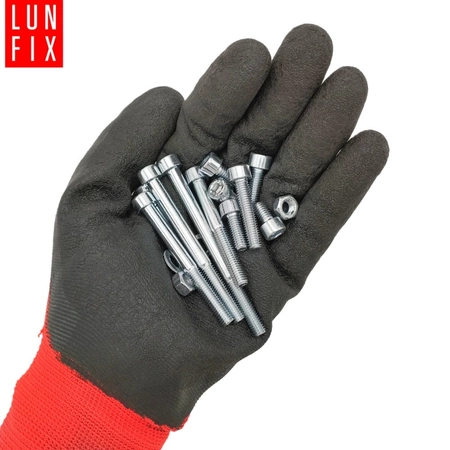 Sada válcových šroubů,  matic a podložek M6 450 kusů