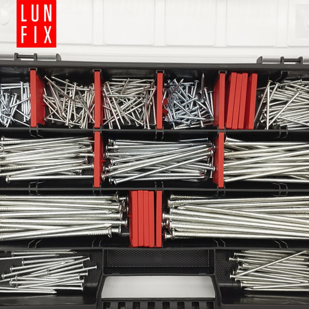 Sada pozinkovaných stavebních hřebíků 340 kusů