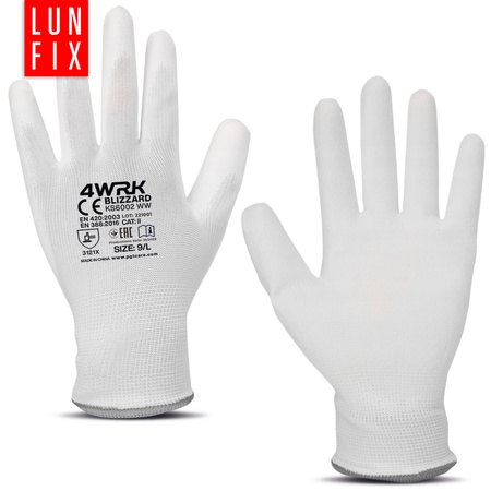 Pracovní rukavice polyuretanové vel. 9 L 12 párů