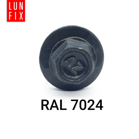 Samořezný vrut do plechu 4,8x55 šedý RAL 7024 250ks.