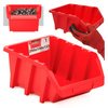 Kontejner na nářadí červený 295x198x133mm