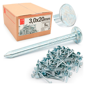 Hřebíky na lepenku 3x20 mm 5kg