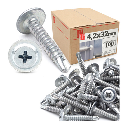 Samovrtný šroub taliřový 4,2x32 na kov 100ks.