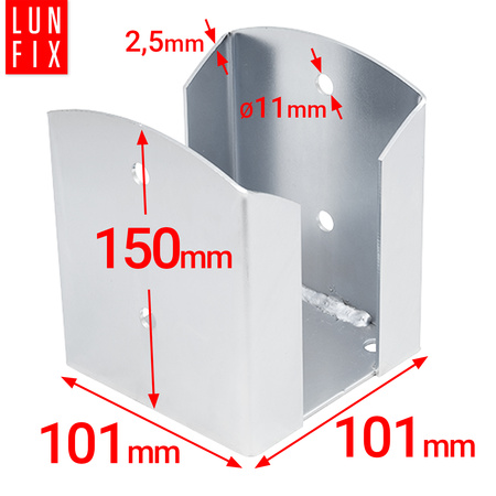 Patka k našroubovaní 100x100x150mm