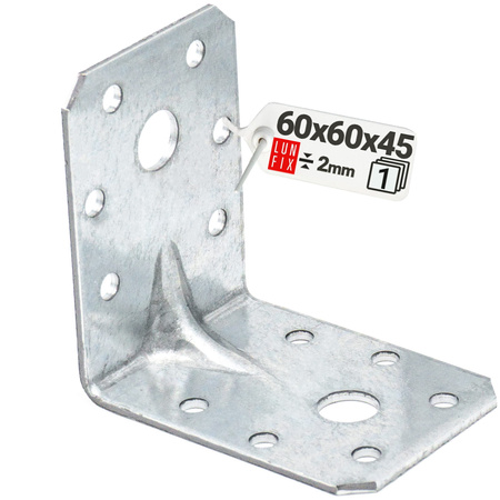 Úhelník s prolisem 60x60x45x2 1ks.