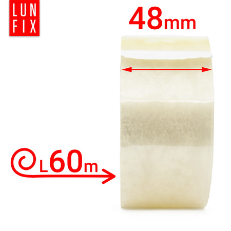 Průhledná akrylová balicí páska Smart 48 mm/60 m