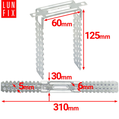 Závěs přímý 60/125 sádrokarton 1ks.
