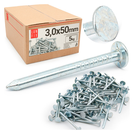 Hřebíky na lepenku 3x50 2'' mm 5kg