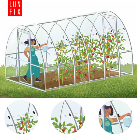 Sada na podepření rostlin pro skleníky LUN FIX o délce 6 m