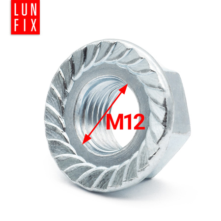 Ozubená matice M12 DIN 6923 pozinkovaná 1kg