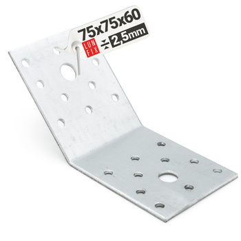 Úhelník pro montáž trámové vzpěry KLR2 75x75x60x2,5