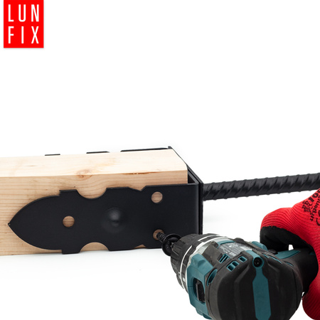 Talířový šroub 8x60 na kotevní patku černý 50ks.