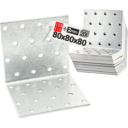Montážní úhelník 80x80x80x2 KM13 20ks.