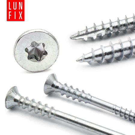 Distanční vrut 6x120 se zapustnou hlavou pozinkovaný TORX30 100szt