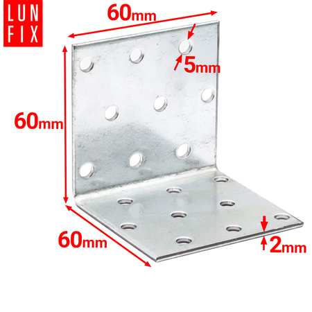 Montážní úhelník 60x60x60x2 1ks.