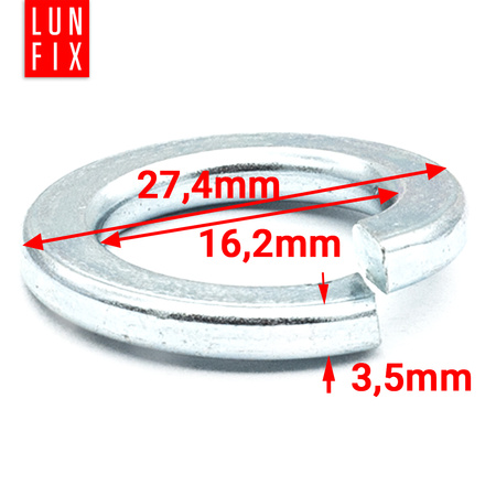 Pružná podložka M16 pozinkovaná DIN127 10 ks