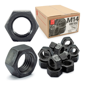 Šestihranná matice M14 DIN 934 třída 6 černá 1kg