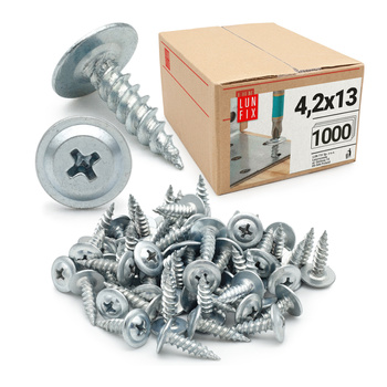 Vrut s talířovou hlavou 4,2x13 na kov 1000ks.