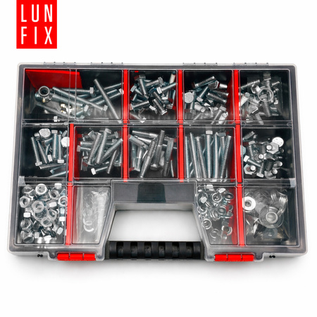 Sada šroubů, matic a podložek M12 390ks. pozink