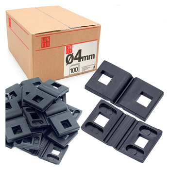 Vymezovač pro příchytku plotového panelu (drát fi4) 100 ks.