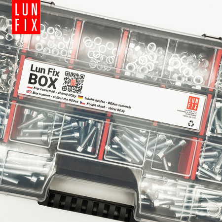 Sada válcových šroubů,  matic a podložek M5-M6 540 kusů