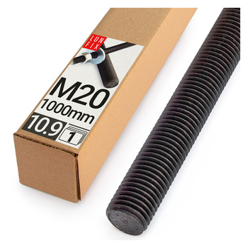 Závitová tyč M20 černá 1000 mm 10.9 1ks.