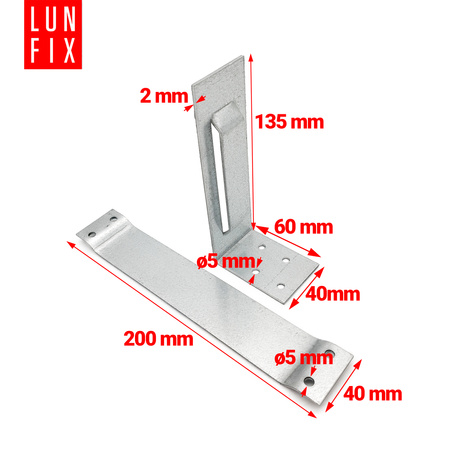Mobilní úhelník pro dřevěný dům 200x135 1ks.