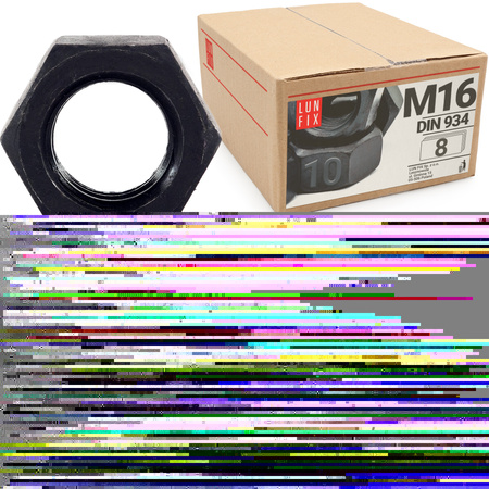 Šestihranná matice M16 DIN 934 třída 8 pozinkovaná 8ks.