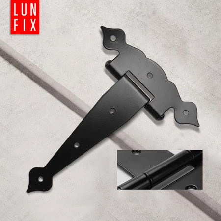 Dekorativní závěs černý 200x50x190x2,5 1ks.