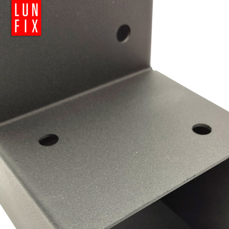 Spojka trámů L 120x120mm čtvercová podpora na hranoly 2 konci