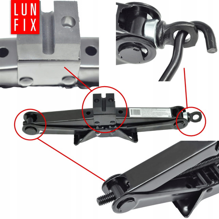 Zvedák na auto TRAPÉZ 2t + GUMA