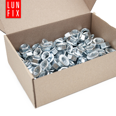 Ozubená matice M10 DIN 6923 pozinkovaná 10ks