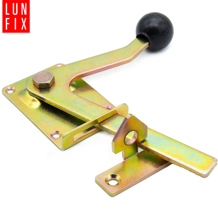 Západka pro zahradní branku, žlutě pozinkovaná 80 mm