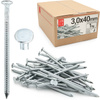 Vroubkované hřebíky 3x40 mm pozinkované 1 kg