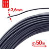Napínací drát šedý pozinkovaný povlečený PVC 3,6 mm 50 m